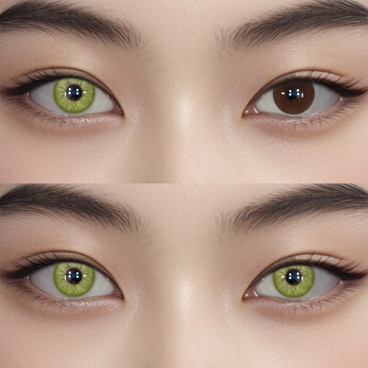Solace Green Prescription Colored Contact Lenses