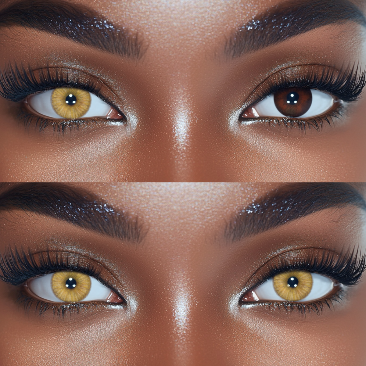 Amazonia Sahara Brown Prescription Colored Contact Lenses