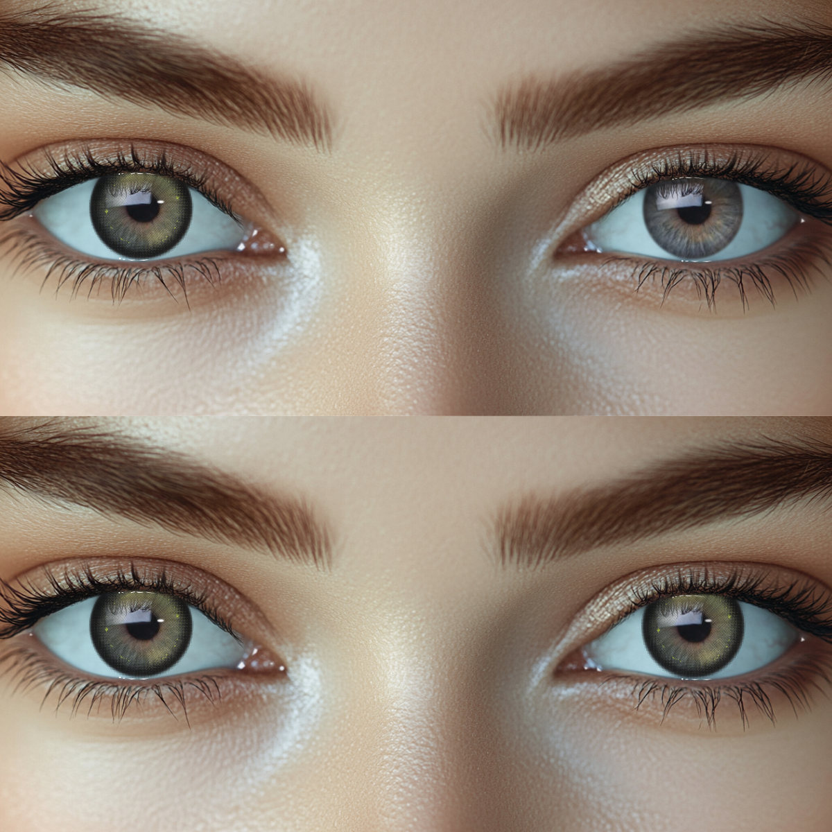 Golden Shore Brown Colored Contact Lenses