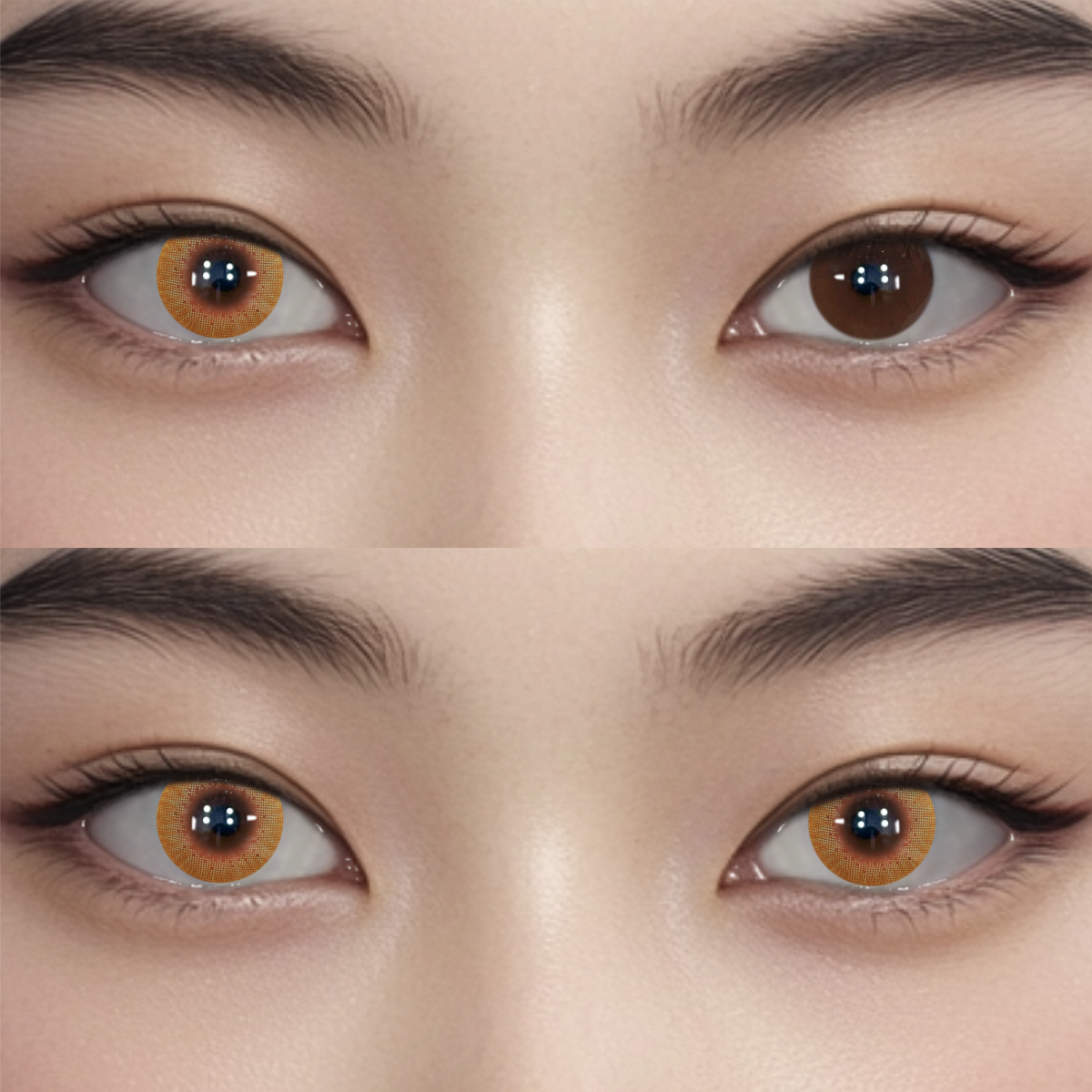 Pecan Brown Colored Contact Lenses | Daily，10Pcs