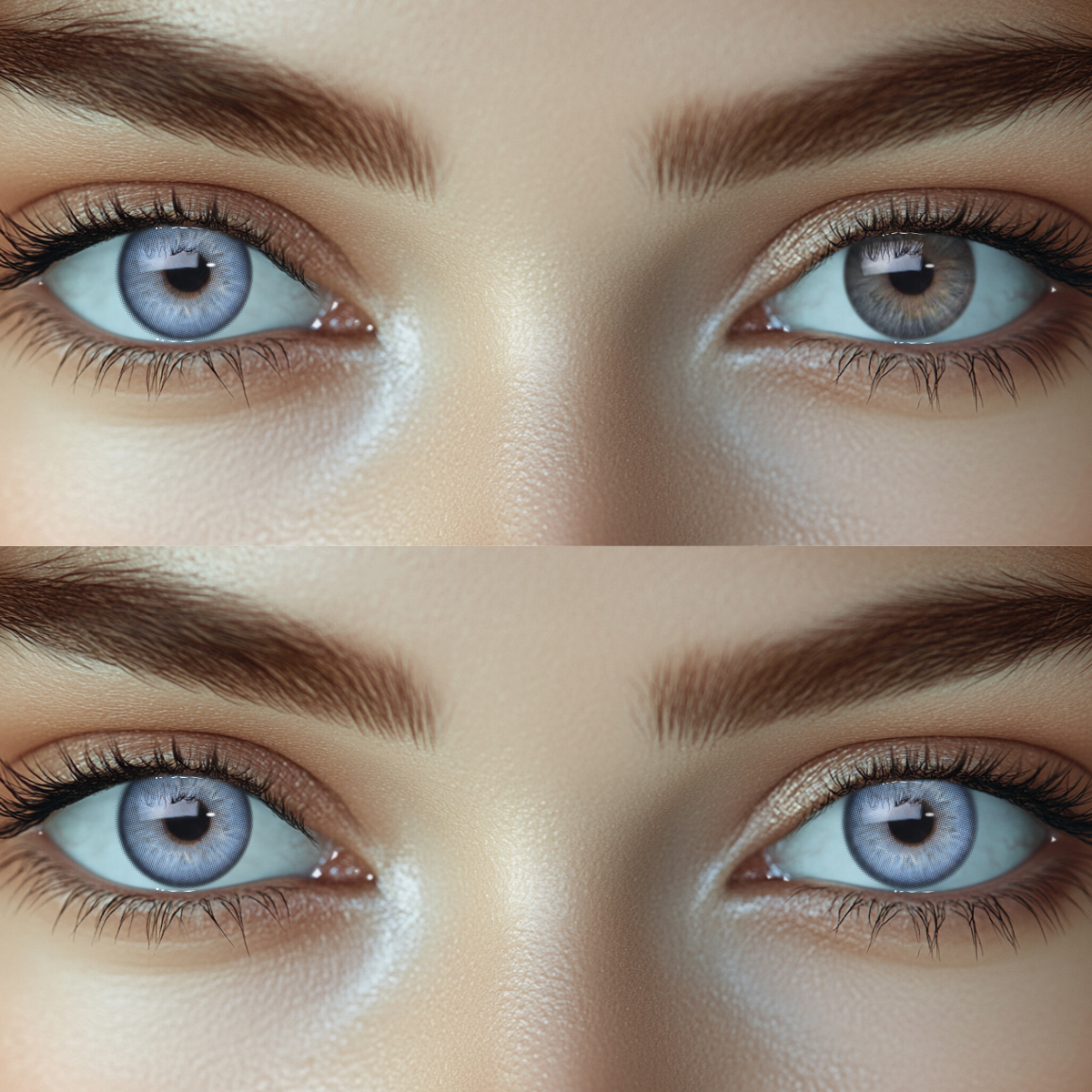 Aine Swan Lake Blue Colored Contact Lenses