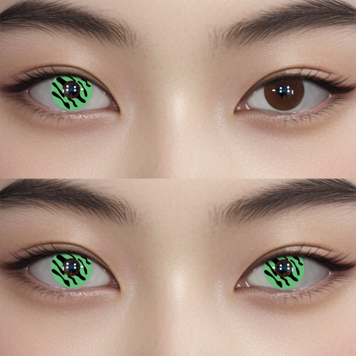 Freak Cell Green Colored Contact Lenses