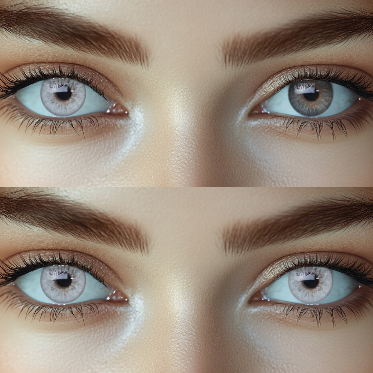 Luminara Gray Prescription Colored Contact Lenses