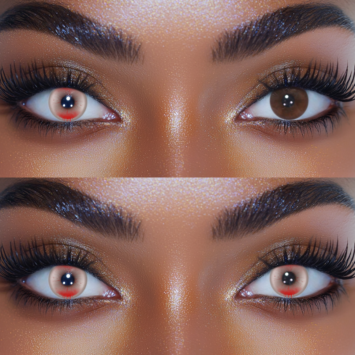 Cosplay Nightmare Red Colored Contact Lenses