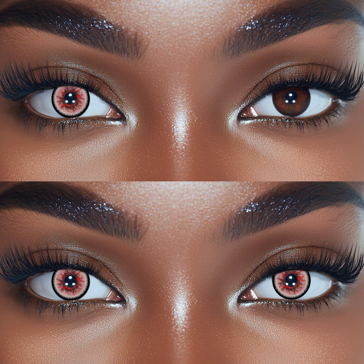 Cosplay Hades Red Colored Contact Lenses