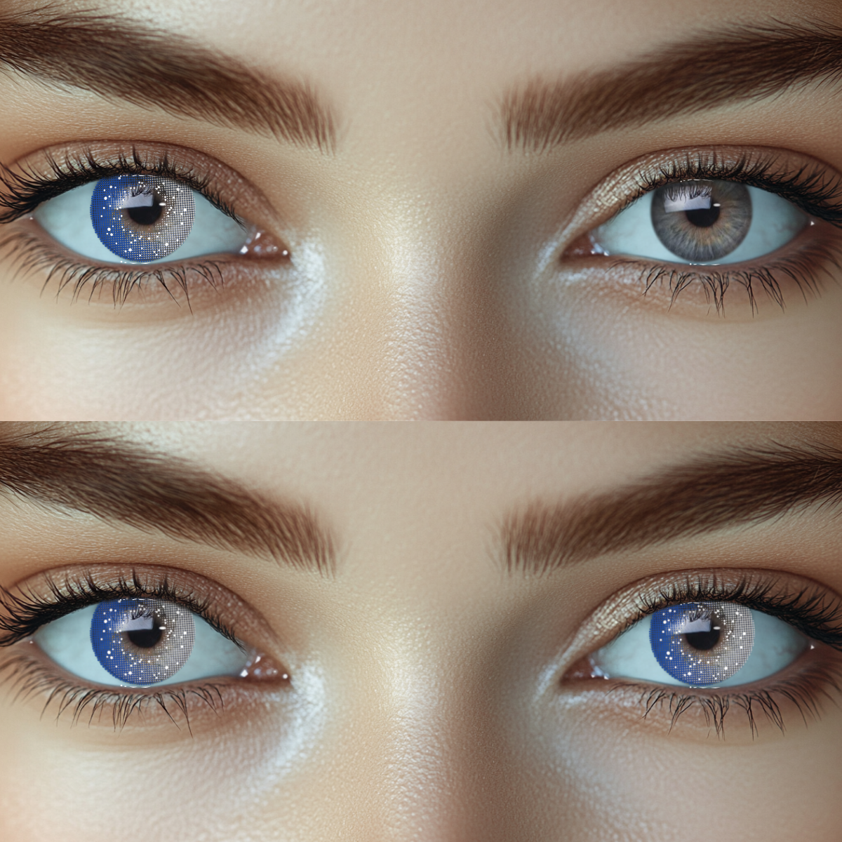 Galaxy Gray Prescription Colored Contact Lenses