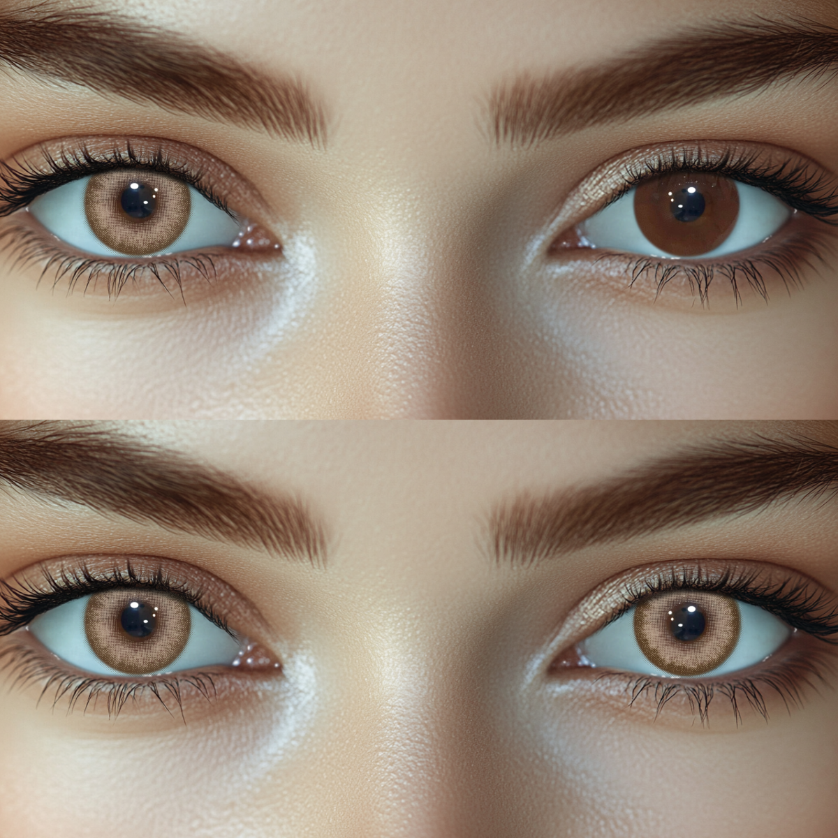 Vulpes Brown Prescription Colored Contact Lenses