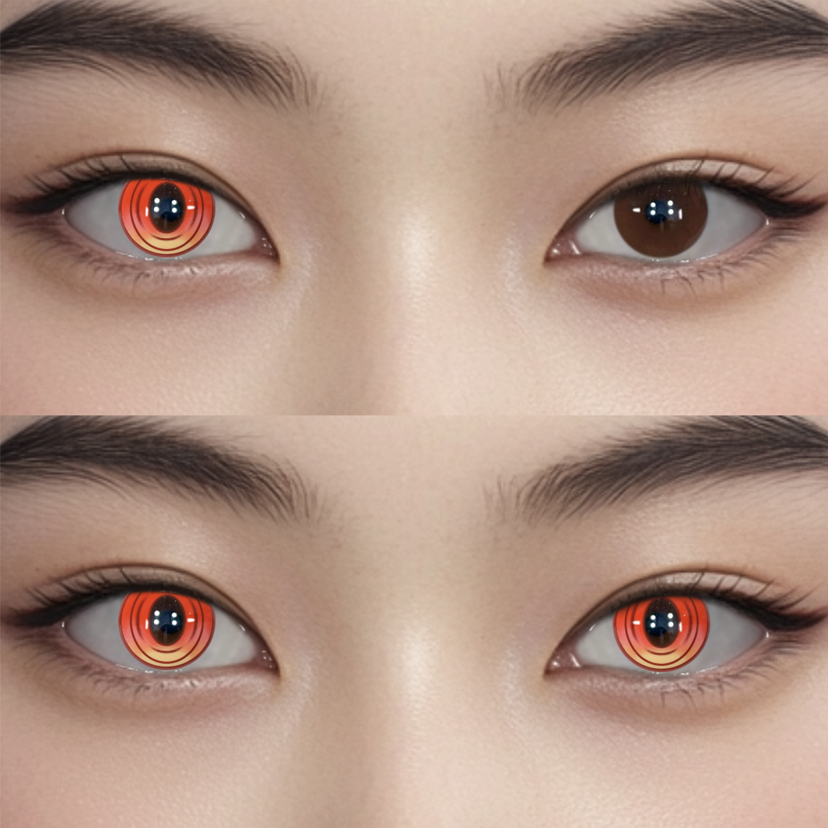 Cosplay Echo Red Colored Contact Lenses