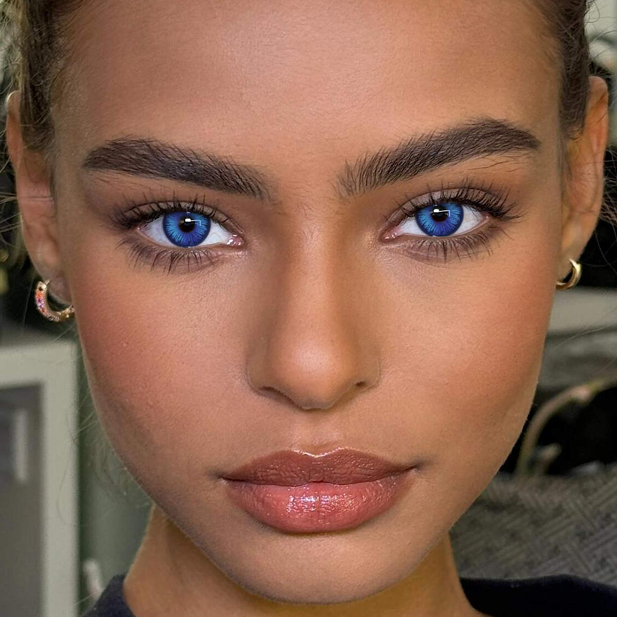 Cosplay Luminous Vibe Purple Prescription Colored Contact Lenses