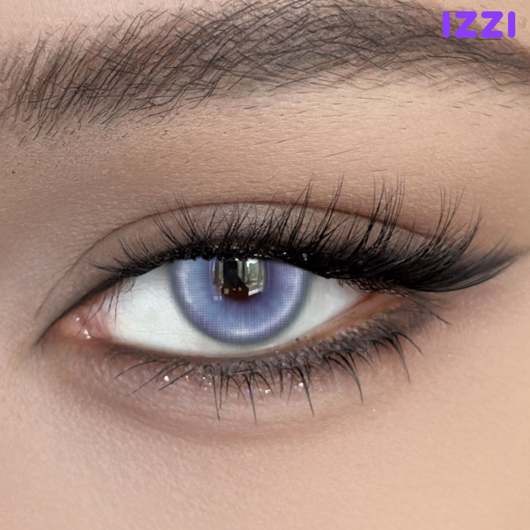 Luxe Halo Purple Colored Contact Lenses
