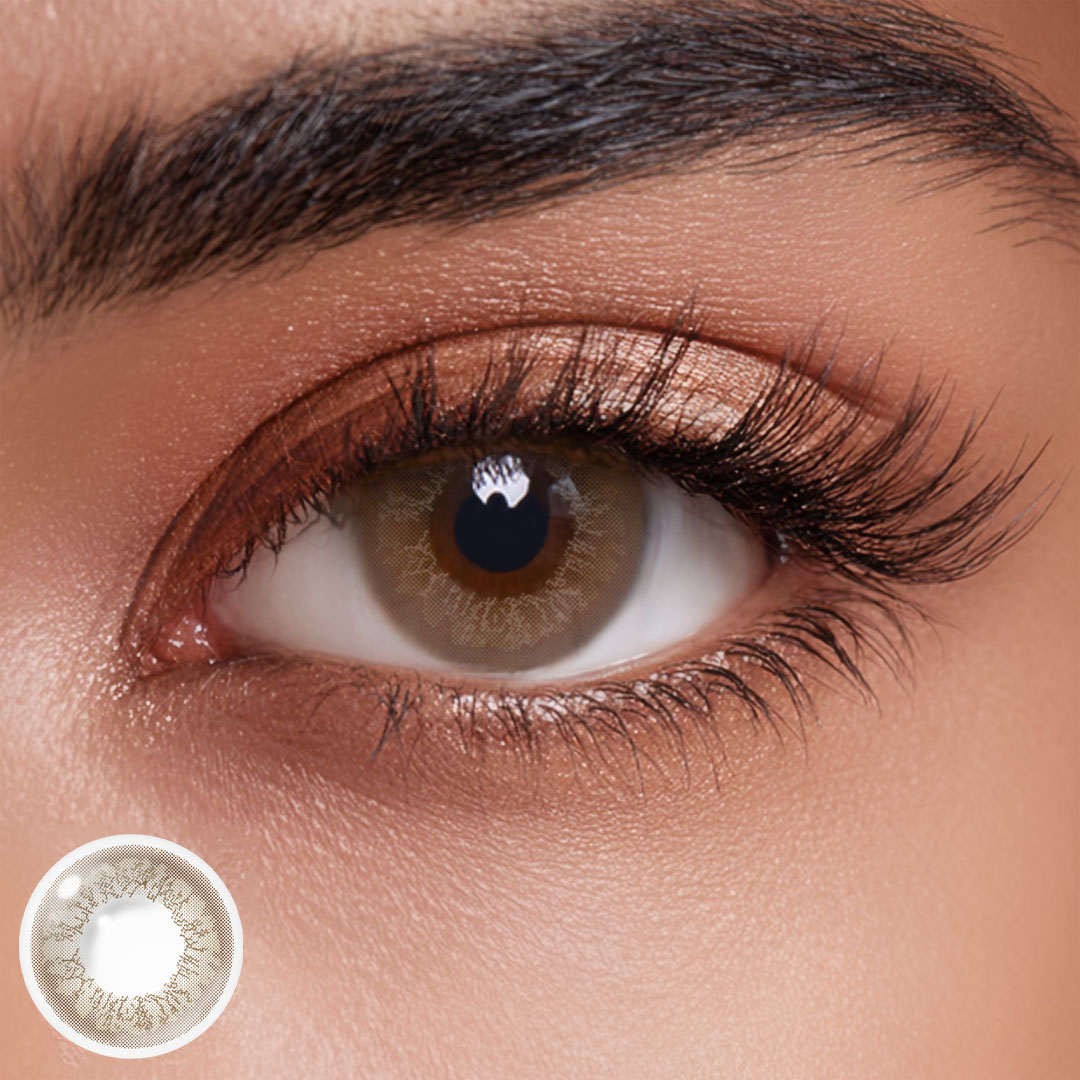 Cork Brown Colored Contact Lenses | Daily，10Pcs