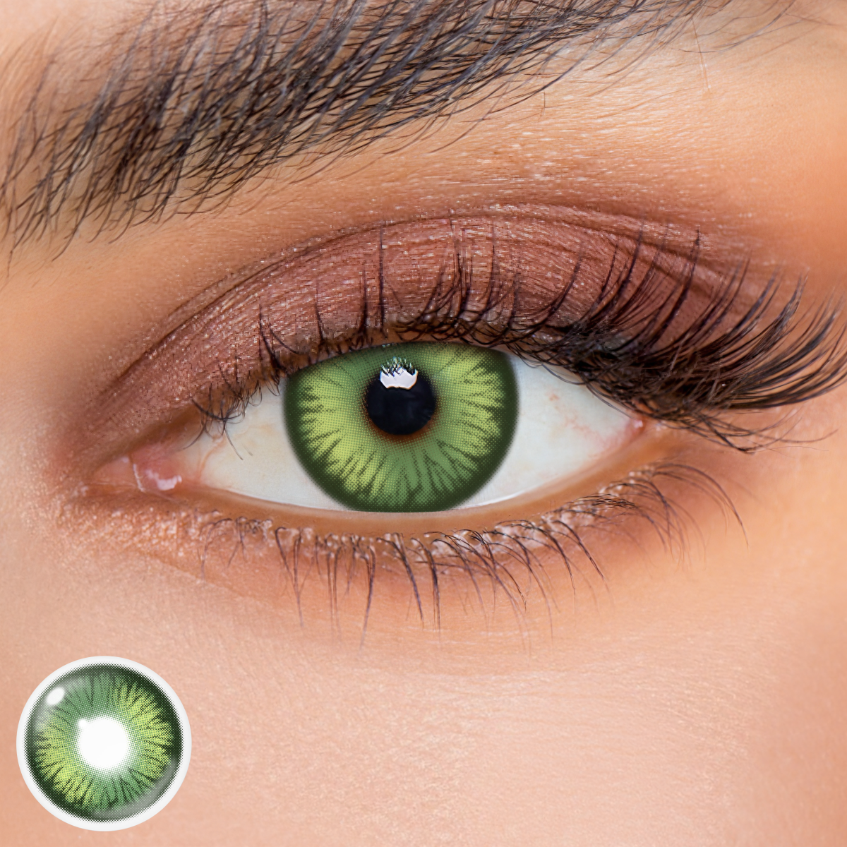 Cosplay Luminous Vibe Green Prescription Colored Contact Lenses