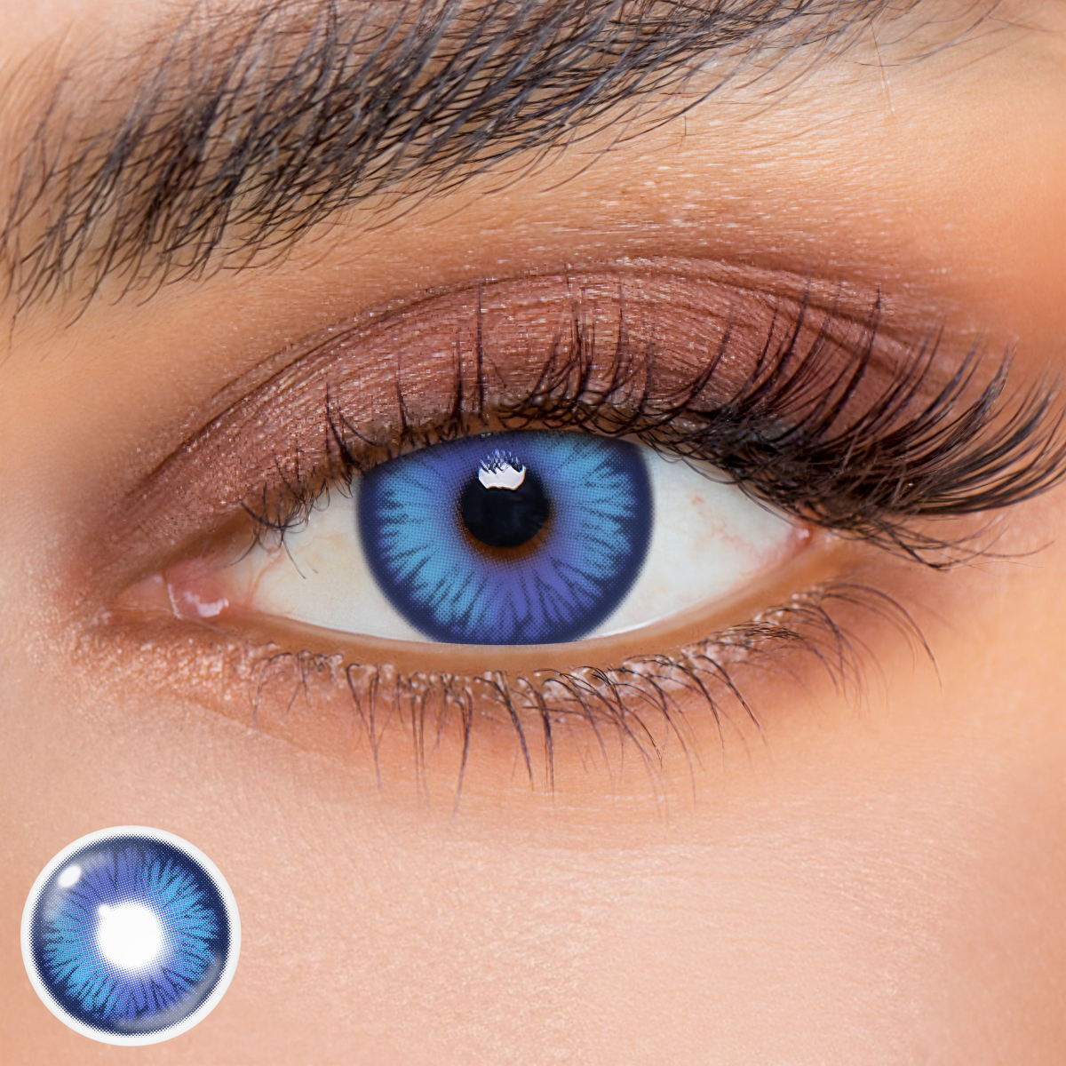 Cosplay Luminous Vibe Purple Prescription Colored Contact Lenses
