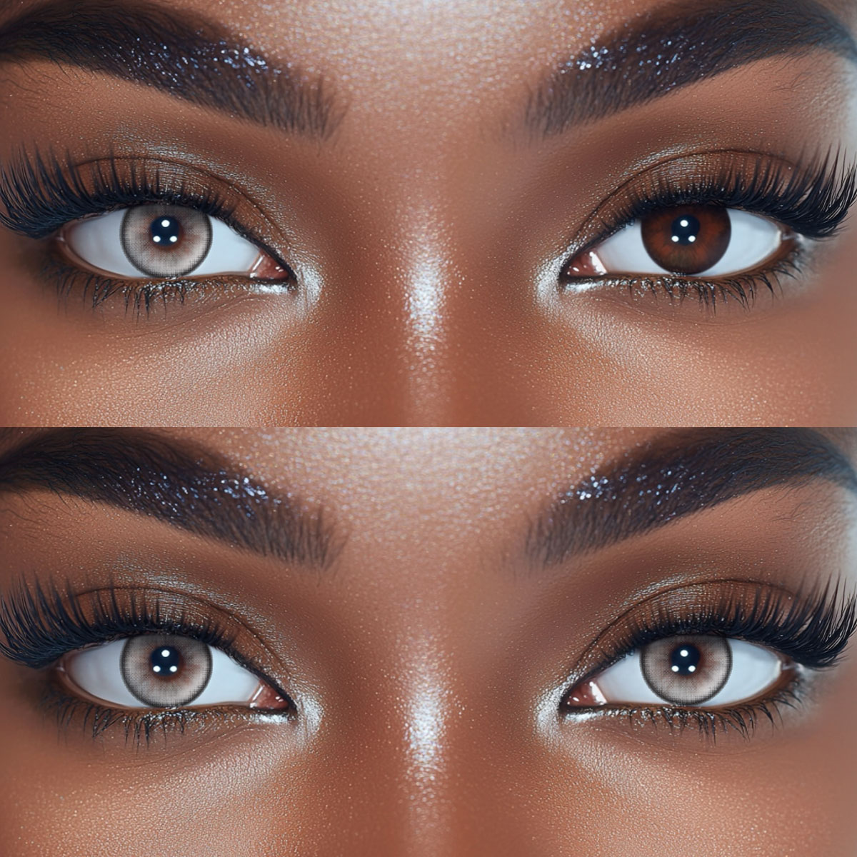 Lunaria Gray Colored Contact Lenses