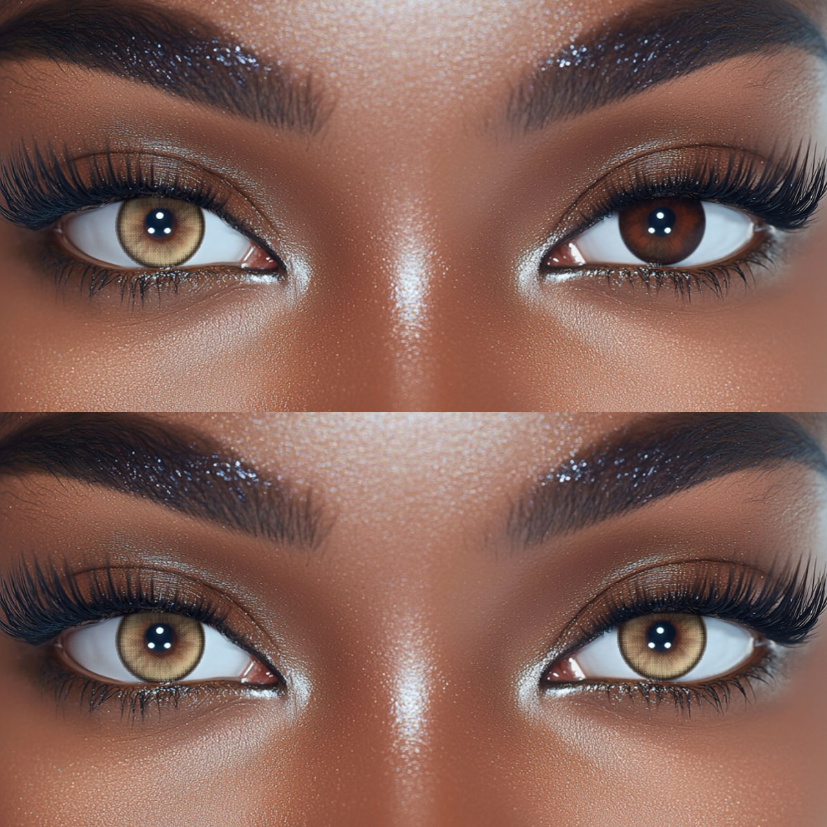 Lunaria Brown Colored Contact Lenses