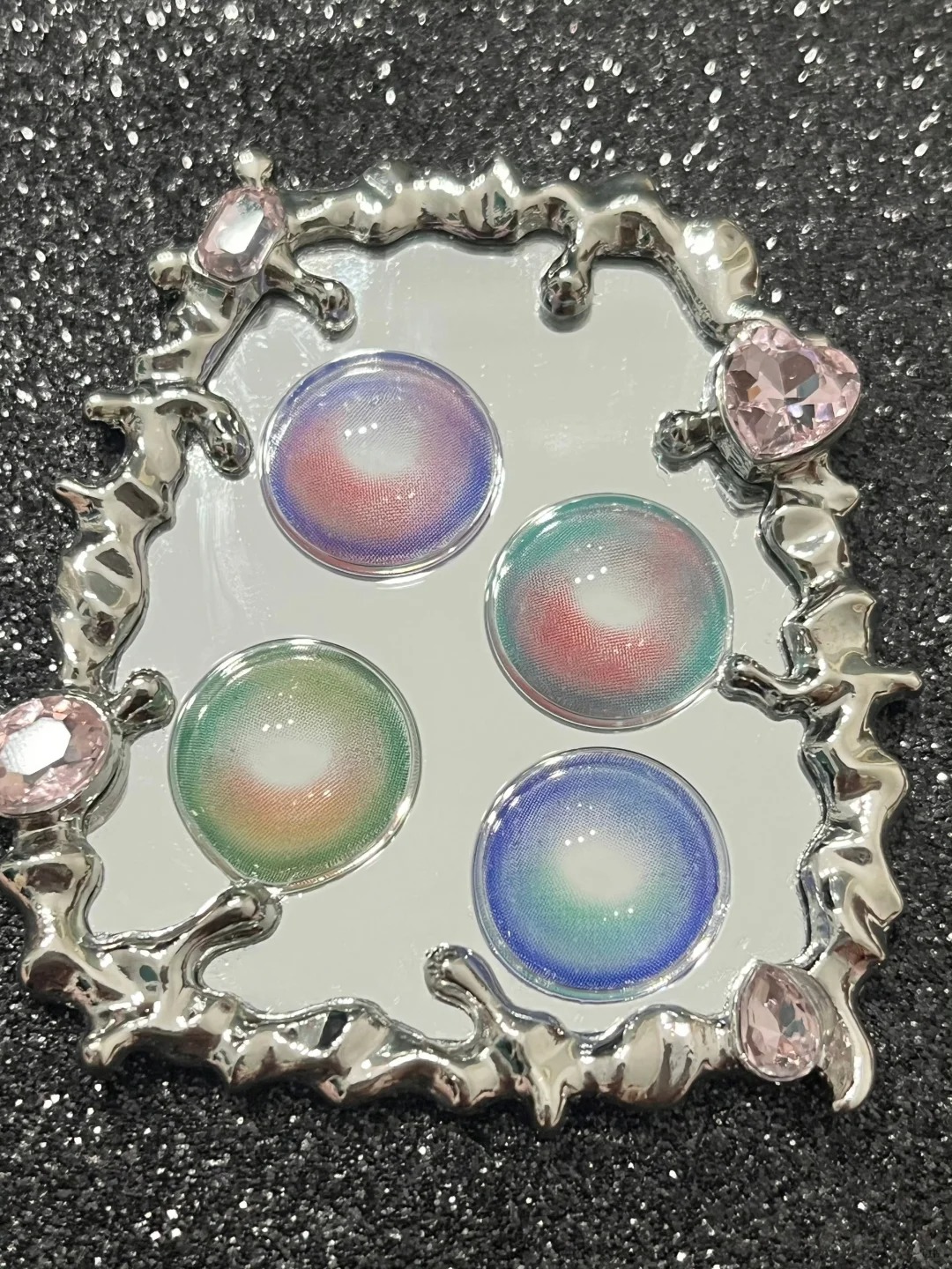 Aurra Blue-Pink Colored Contact Lenses