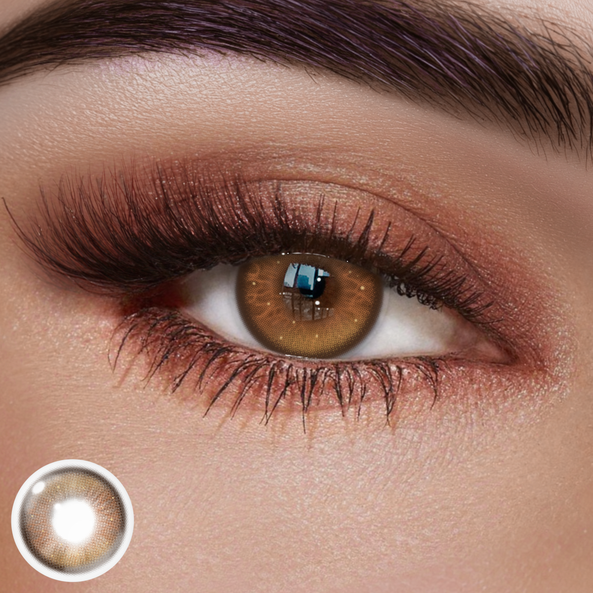 Hellion Brown Colored Contact Lenses