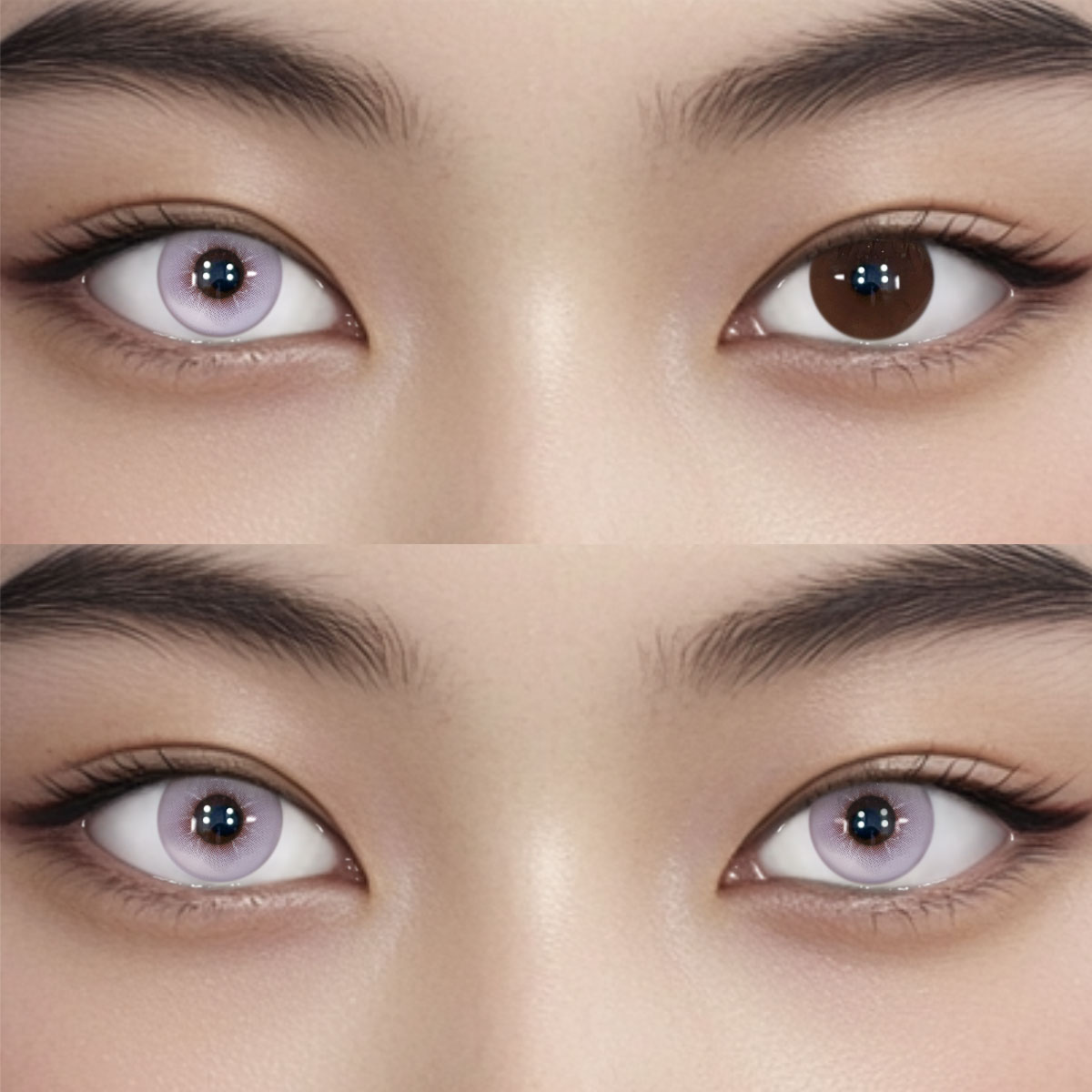 Silk Frost Purple Colored Contact Lenses