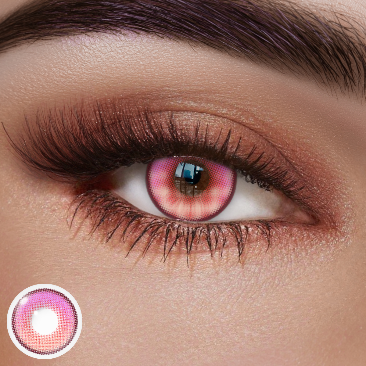 Coastal Pink Colored Contact Lenses