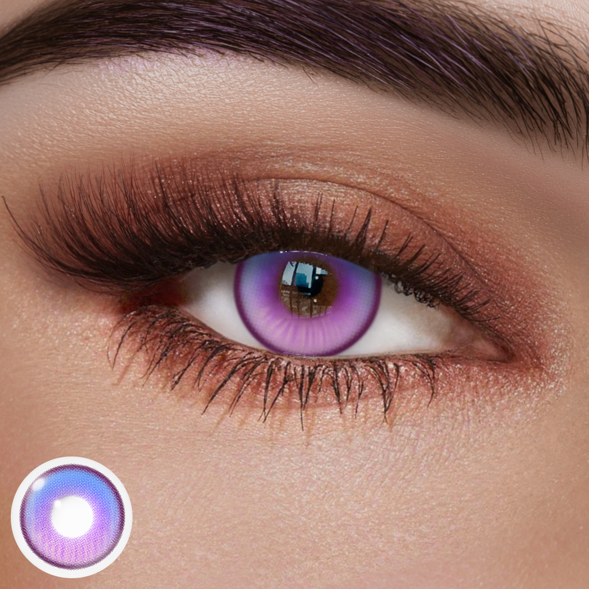 Coastal Purple Colored Contact Lenses
