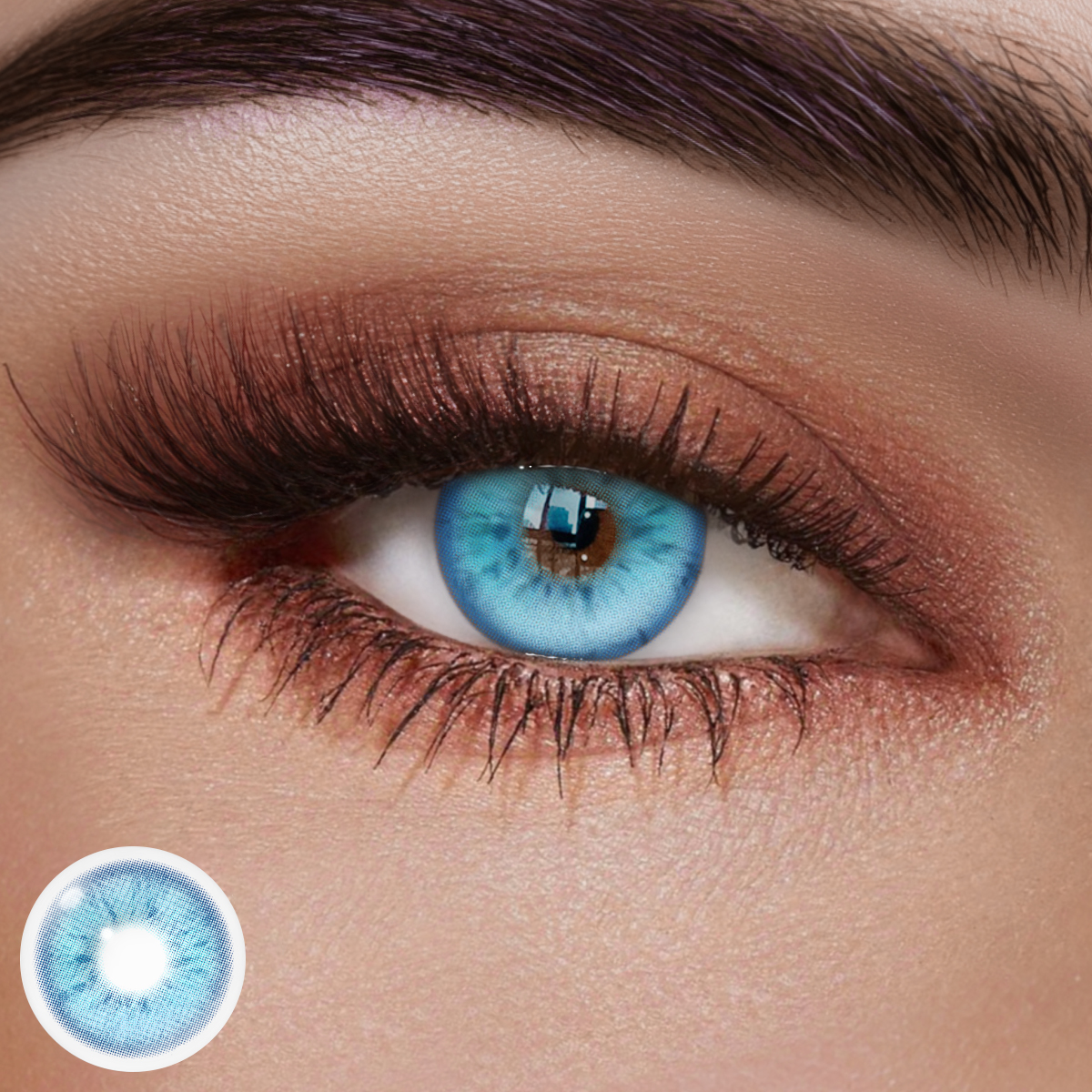 Ether Glow Blue Colored Contact Lenses