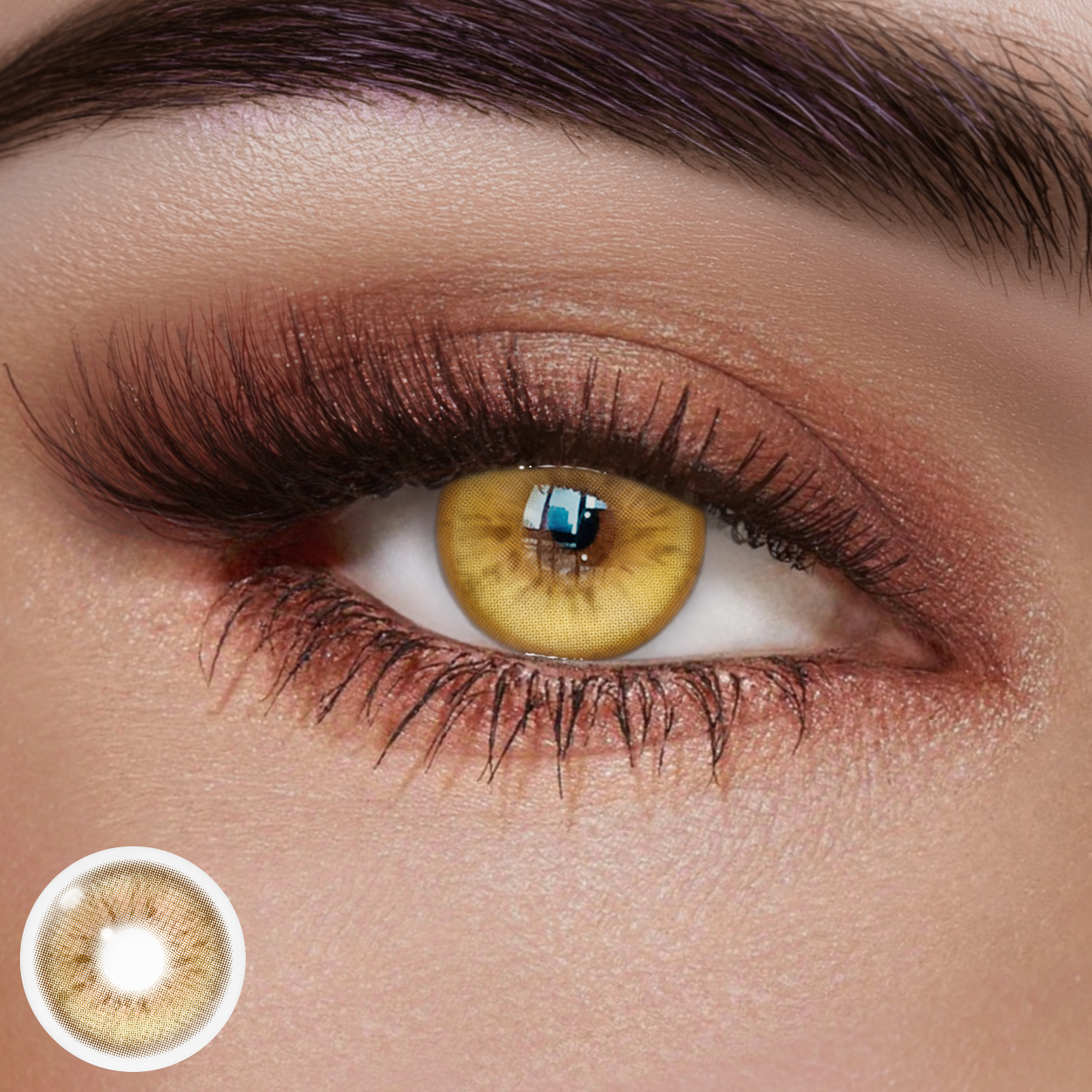 Ether Glow Brown Colored Contact Lenses