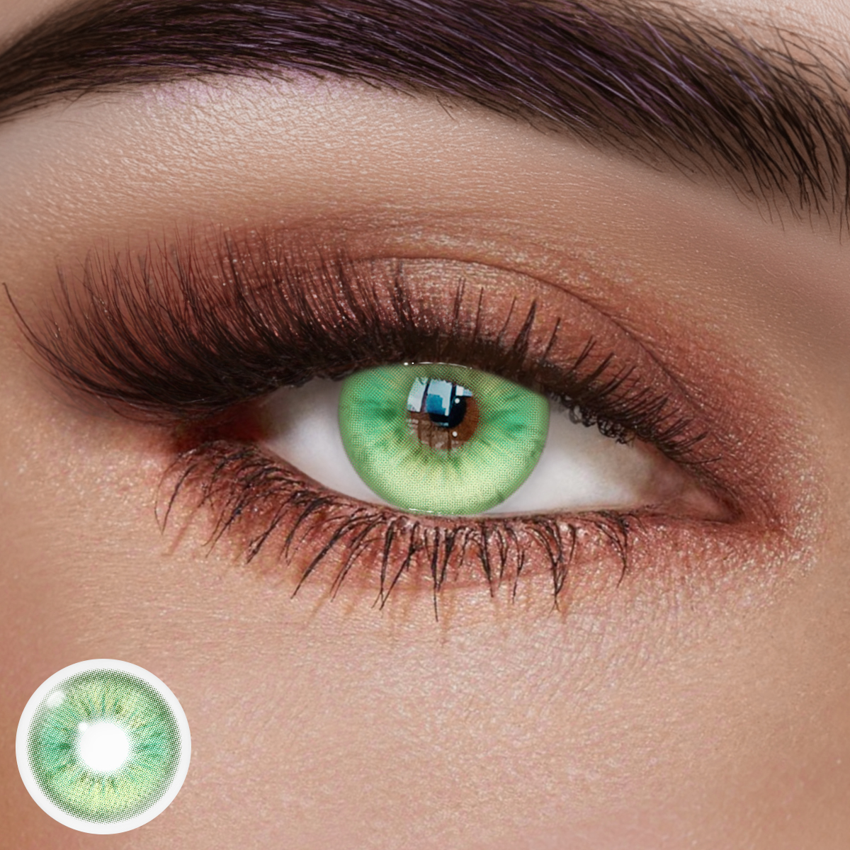 Ether Glow Green Colored Contact Lenses