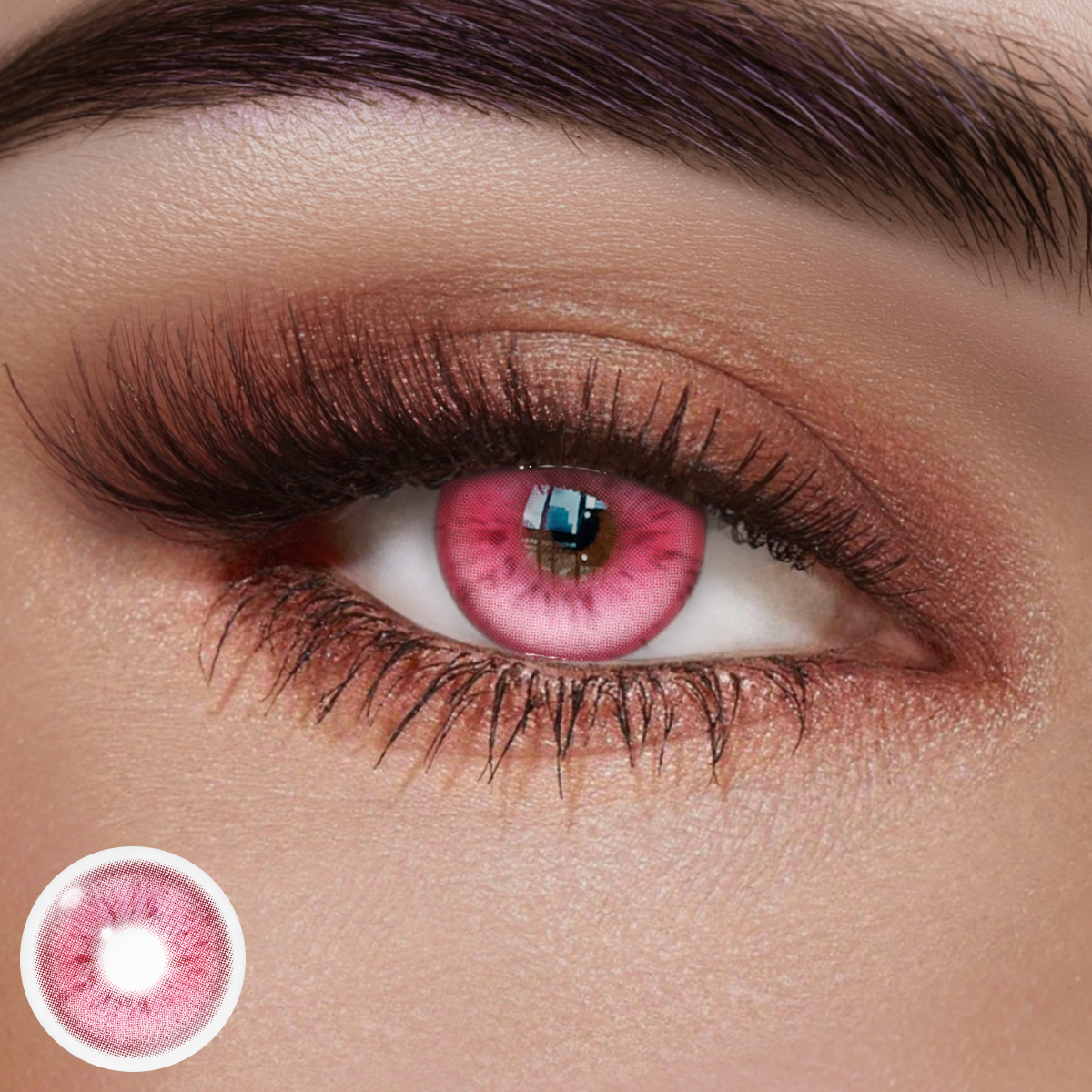 Ether Glow Red Colored Contact Lenses