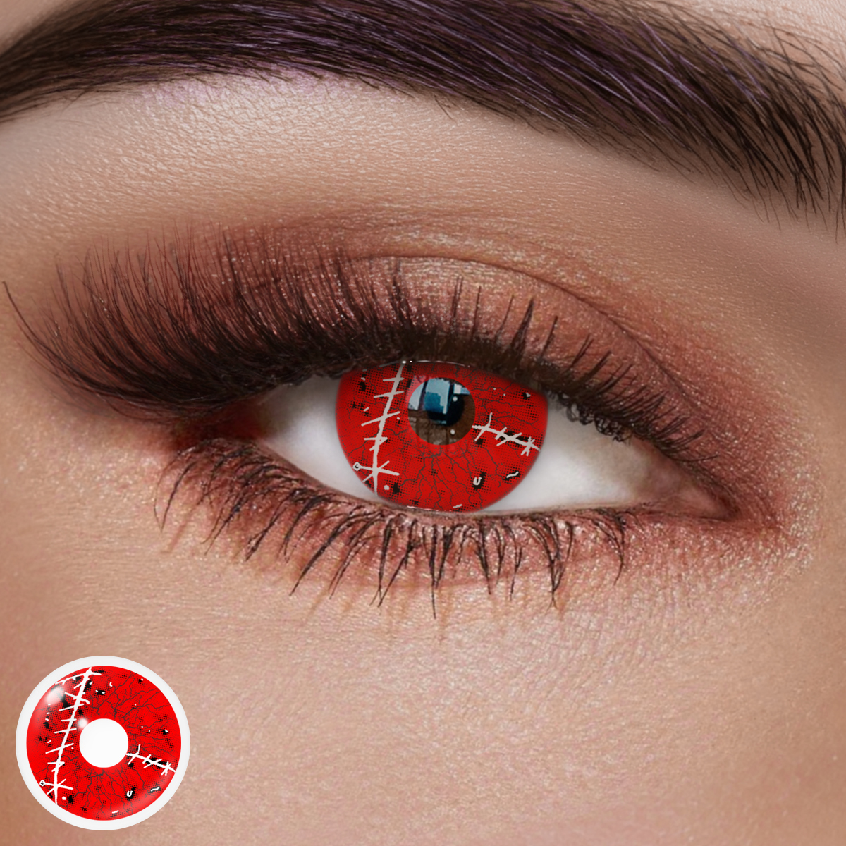 Healing Red Colored Contact Lenses