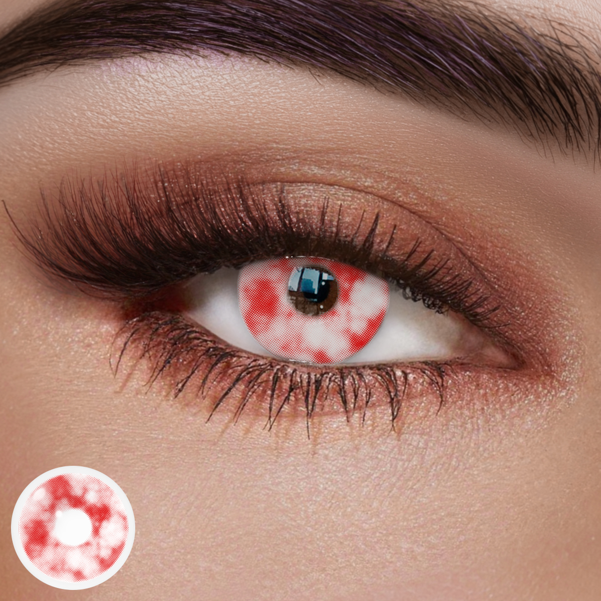 Blood Cell White Colored Contact Lenses