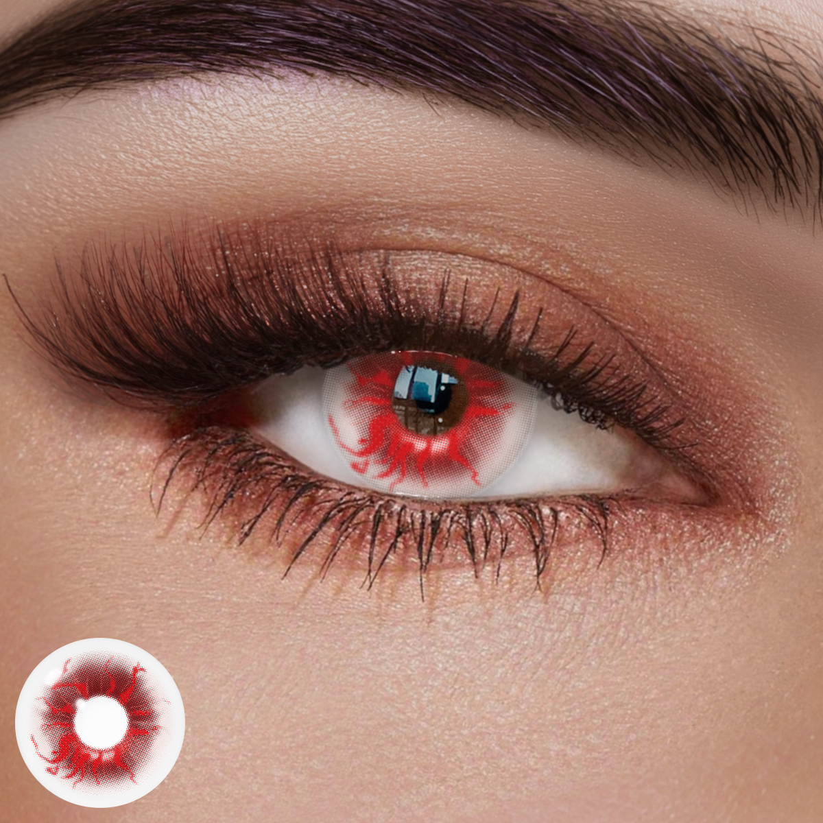 Sunflare Red Colored Contact Lenses