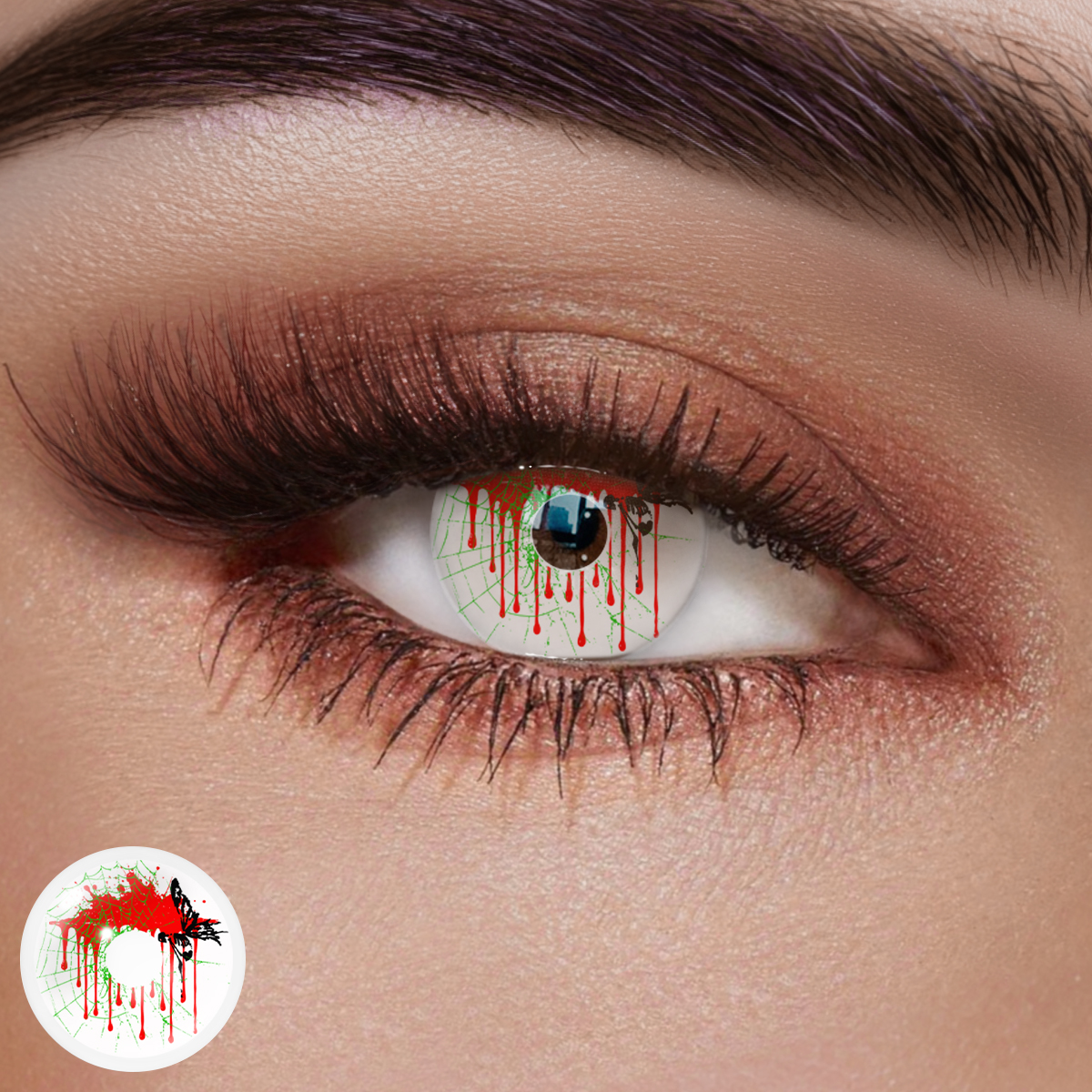 Gravemoon White Colored Contact Lenses