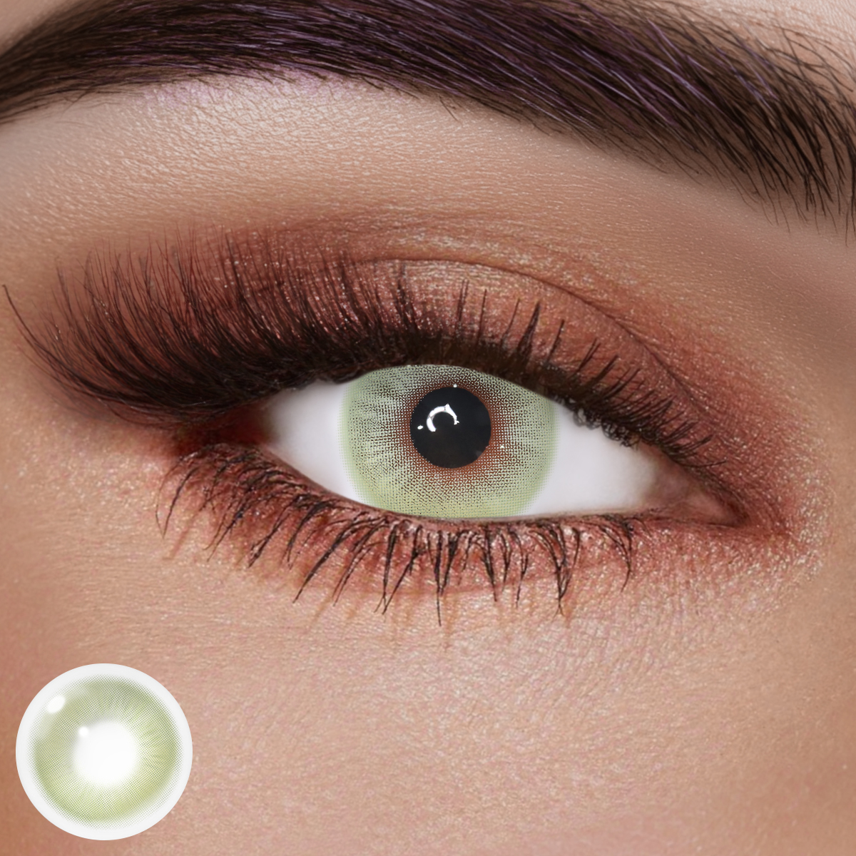 Mystira Green Colored Contact Lenses