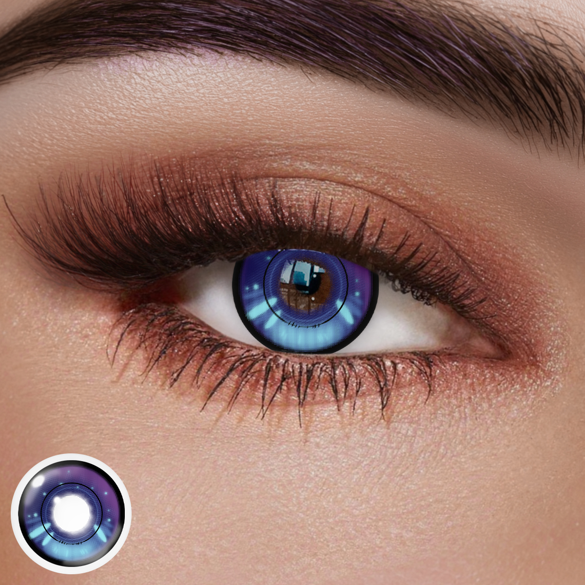 Thespian Purple Colored Contact Lenses