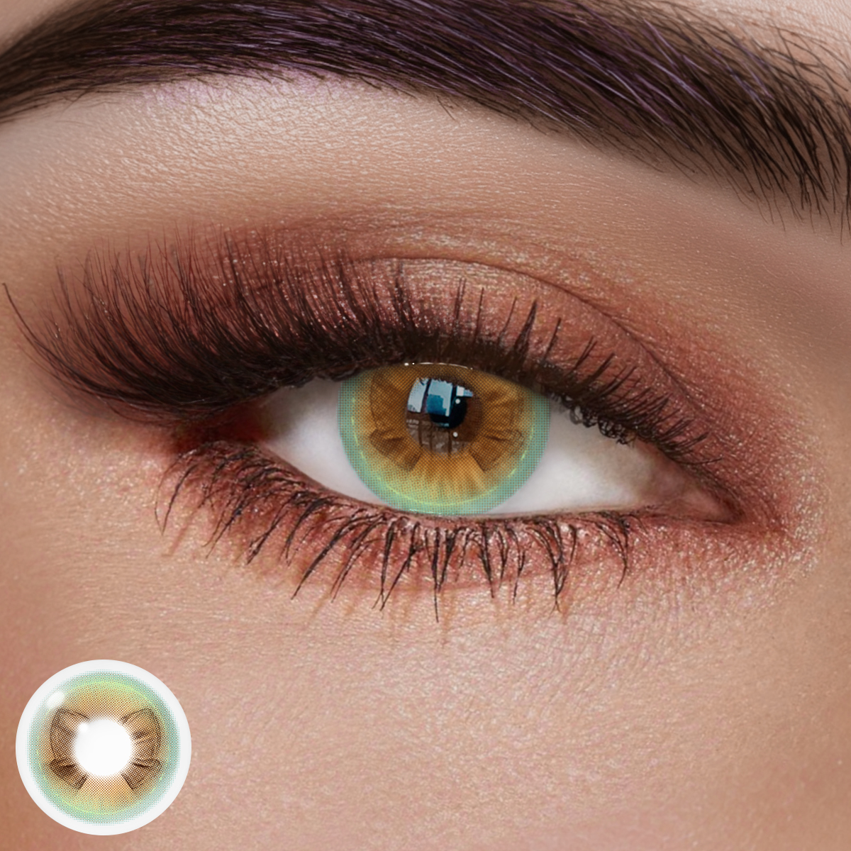 Dreamy Bow Brown Colored Contact Lenses