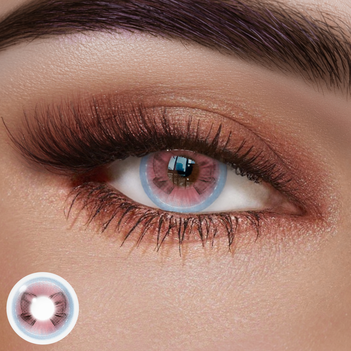 Dreamy Bow Pink Colored Contact Lenses