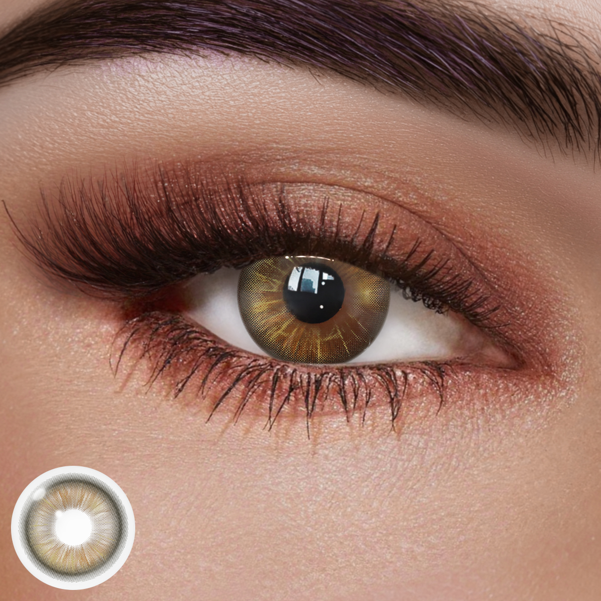 Ebony Brown Colored Contact Lenses