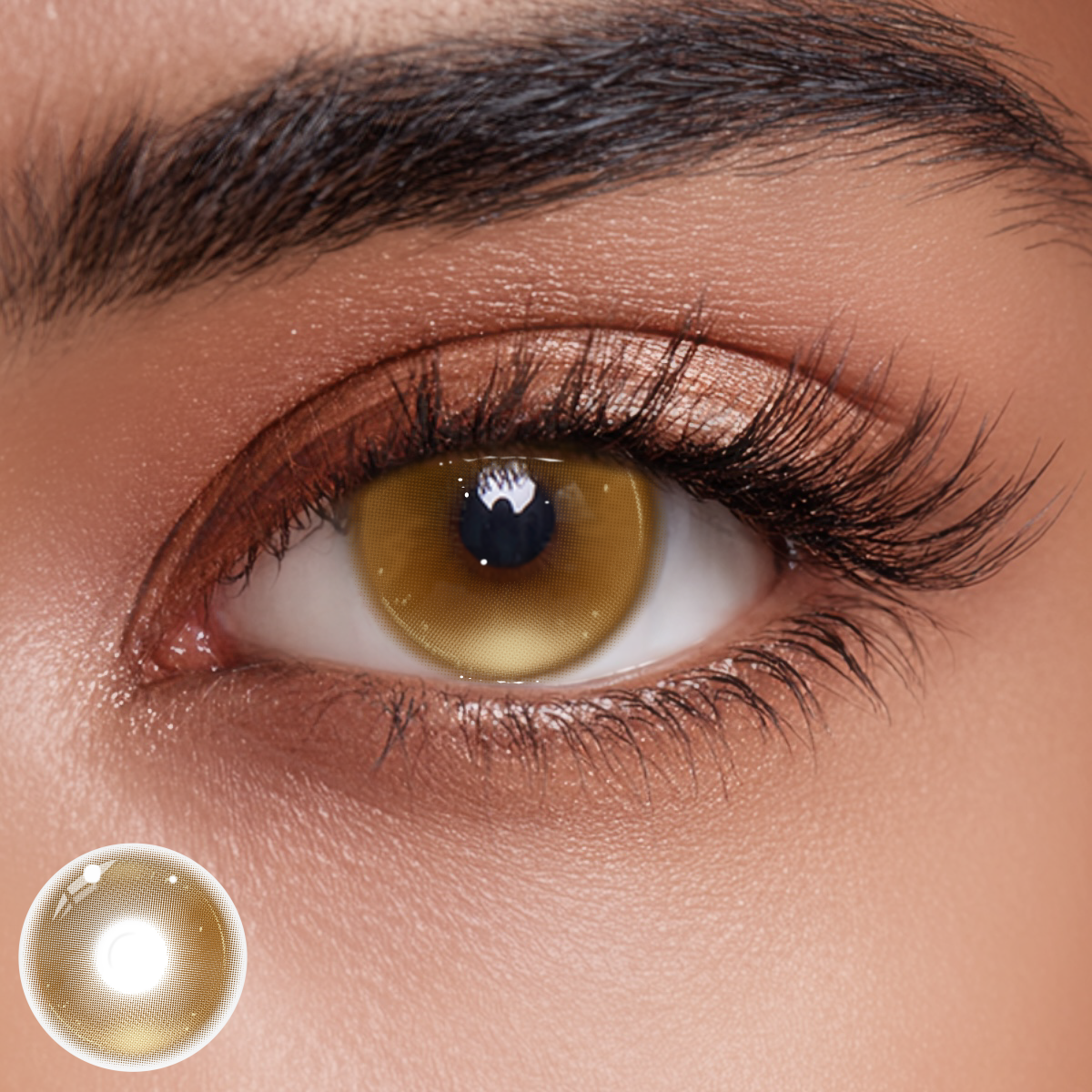Whisper Brown Prescription Colored Contact Lenses
