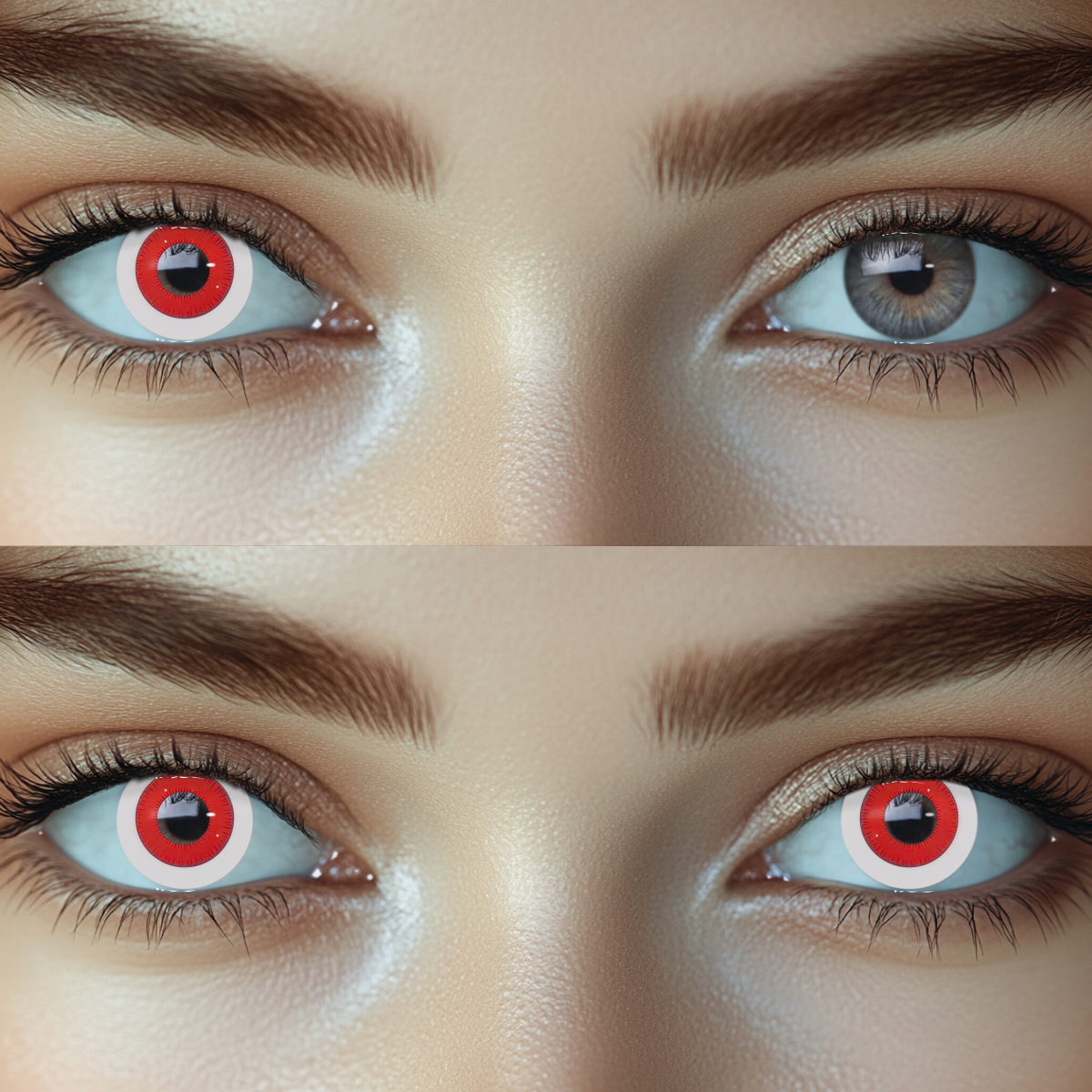 Cosplay Helios Red Colored Contact Lense