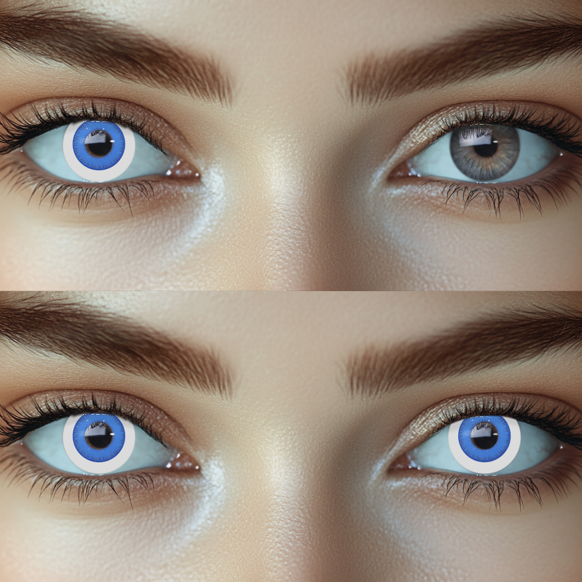 Cosplay Helios Blue Colored Contact Lenses