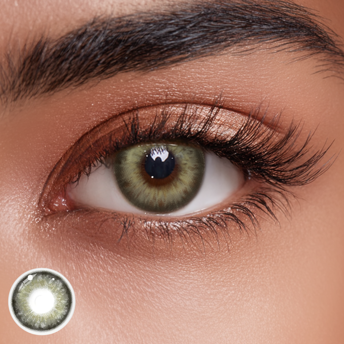 Smoky Radiance Gray Prescription Colored Contact Lenses