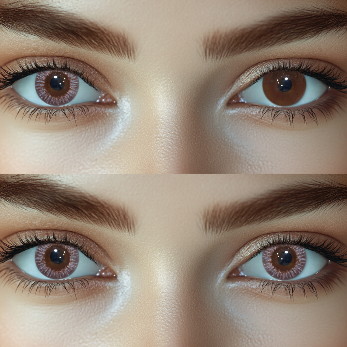 Mica Gray Colored Contact Lenses | Daily，10Pcs