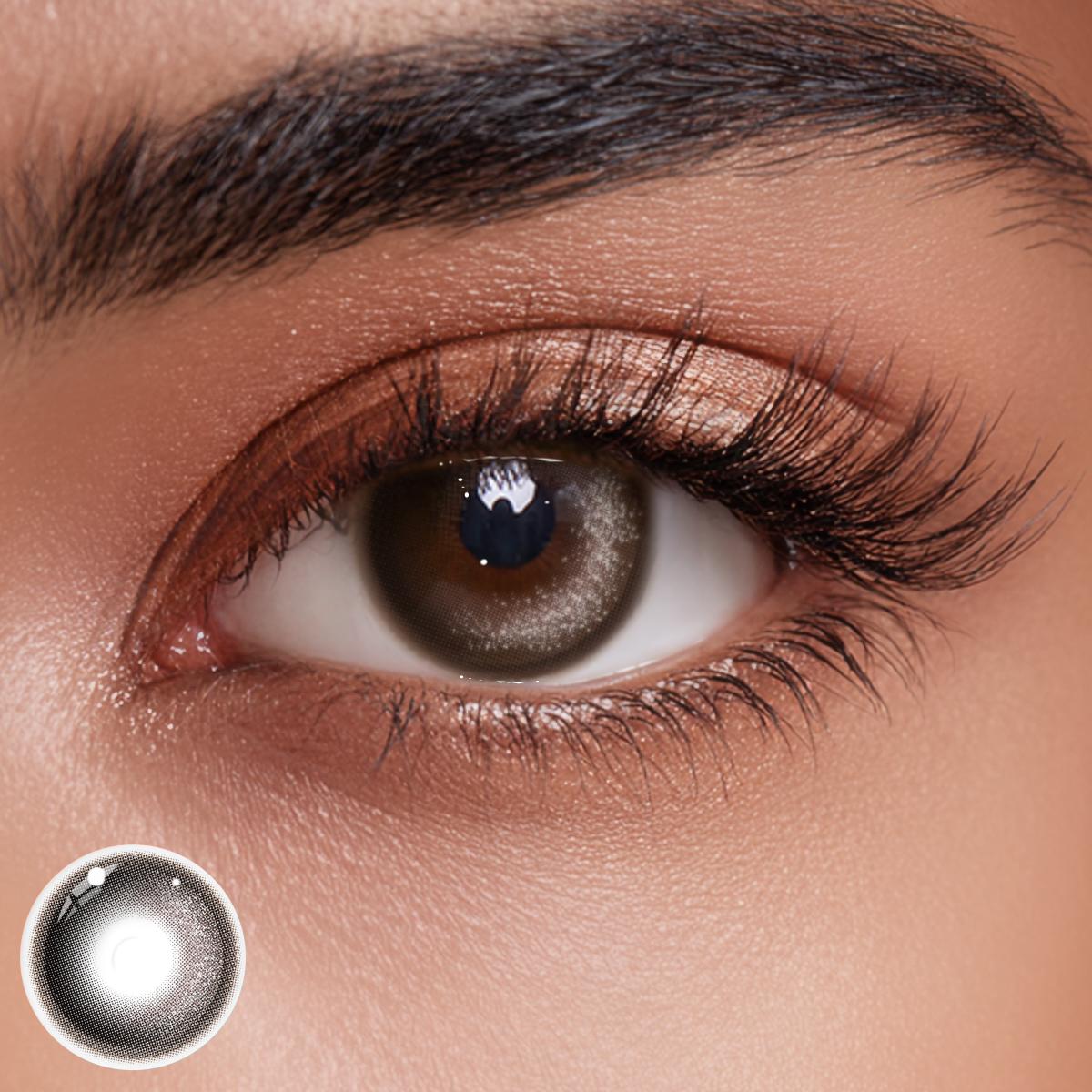 Twinkle Gaze Black Prescription Colored Contact Lenses