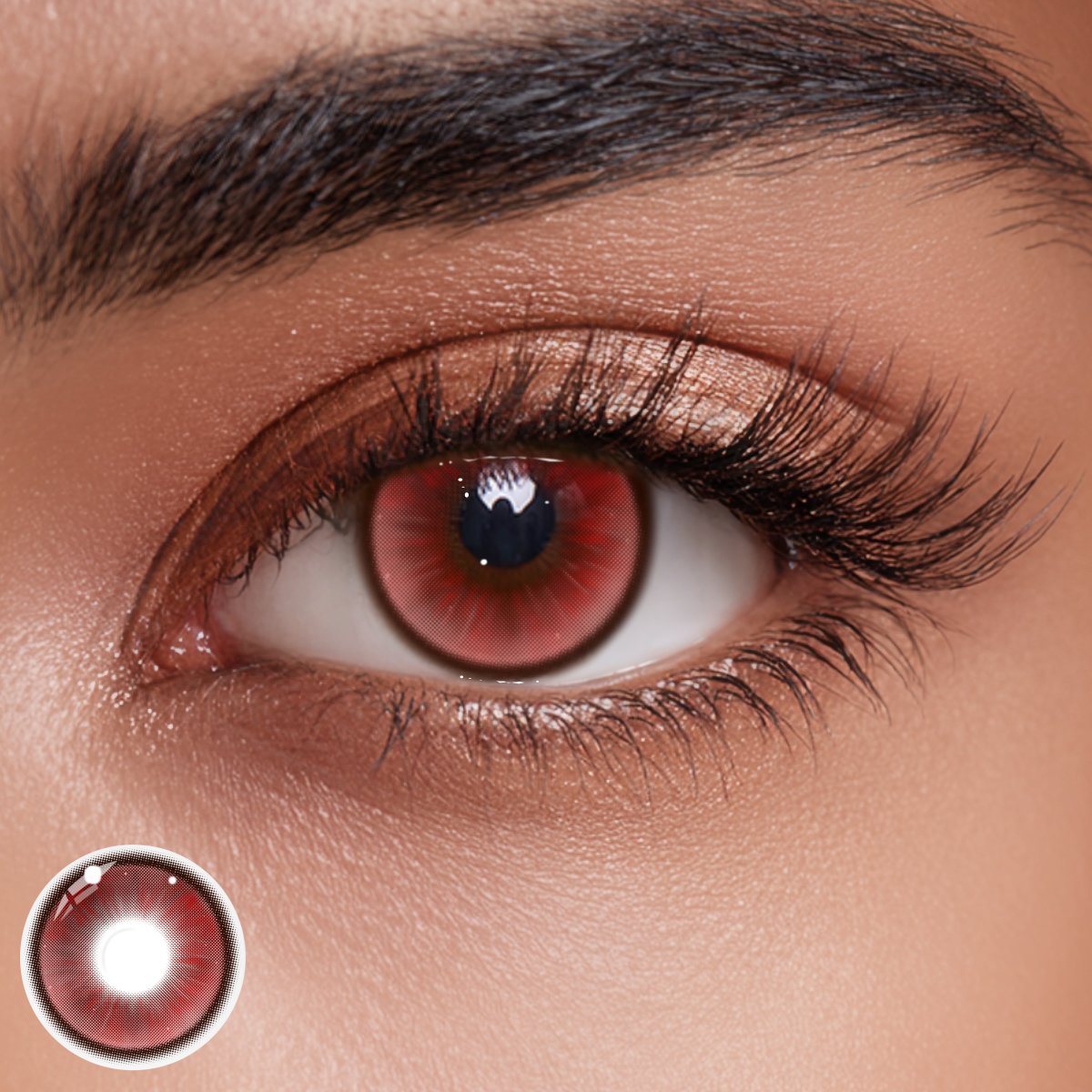 Penina Red Colored Contact Lenses