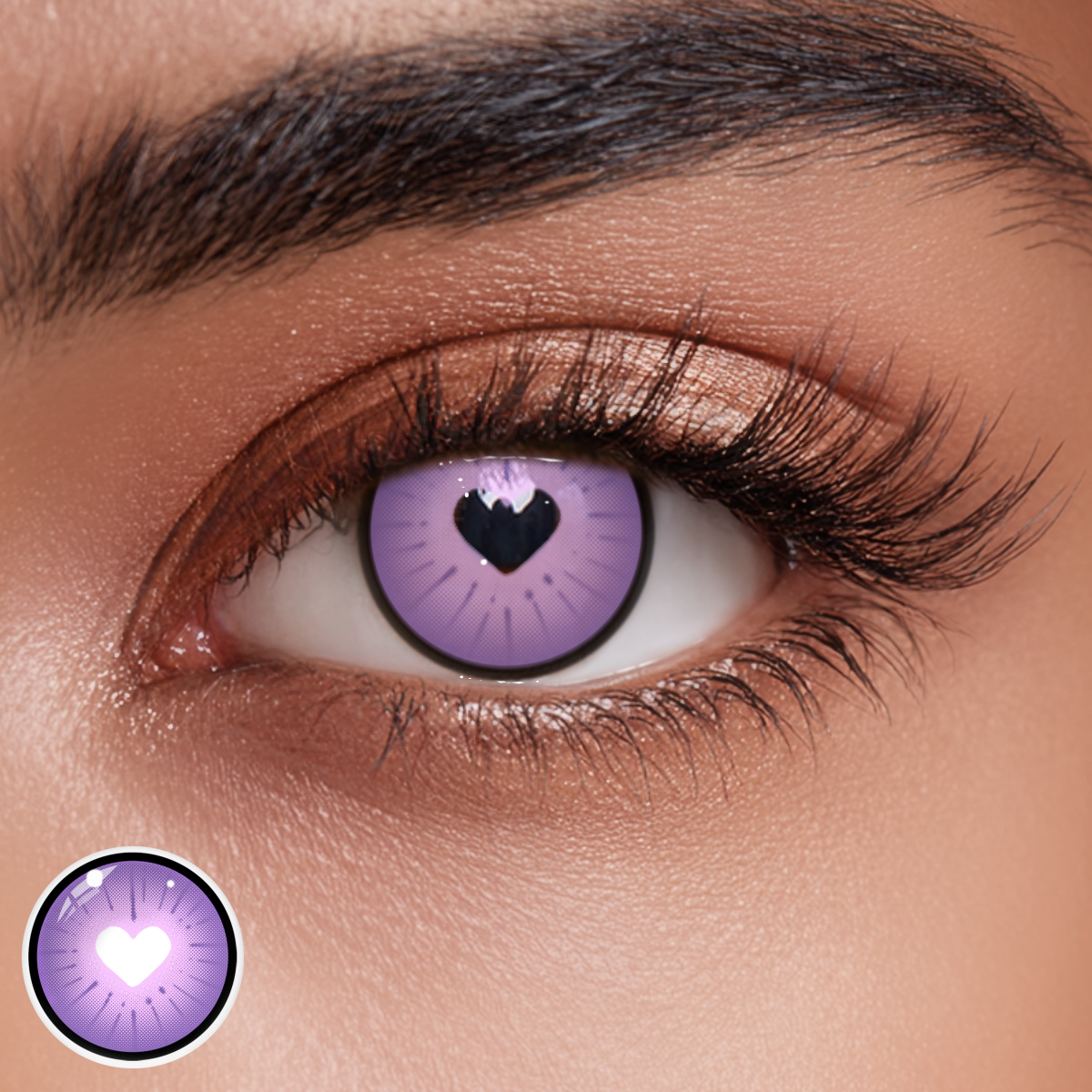 Cosplay Sweetheart Purple Colored Contact Lenses