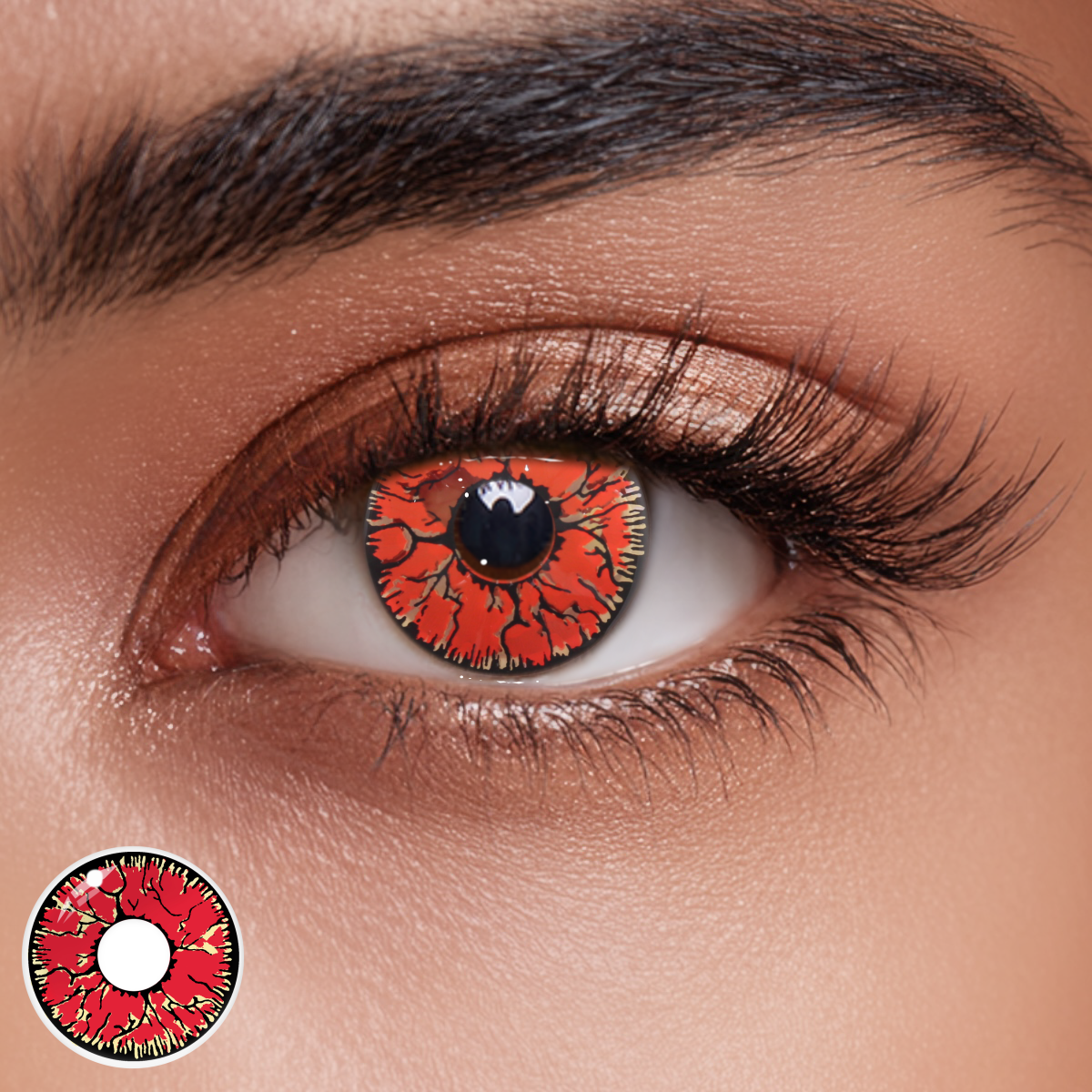 Dangerous Ruby Colored Contact Lenses