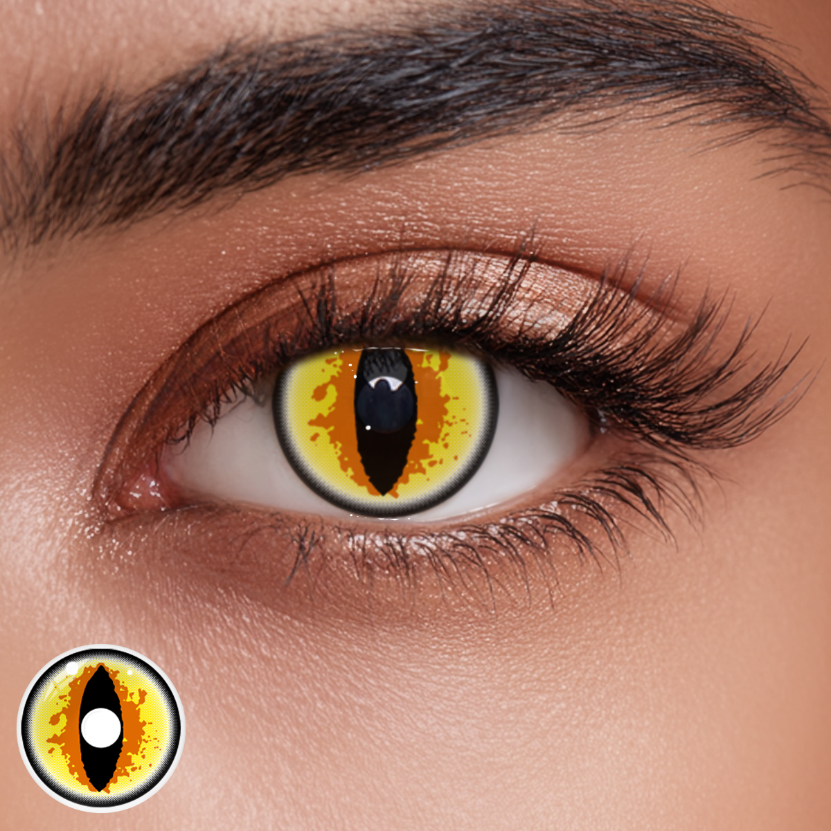 Cosplay Loom Yellow Colored Contact Lenses