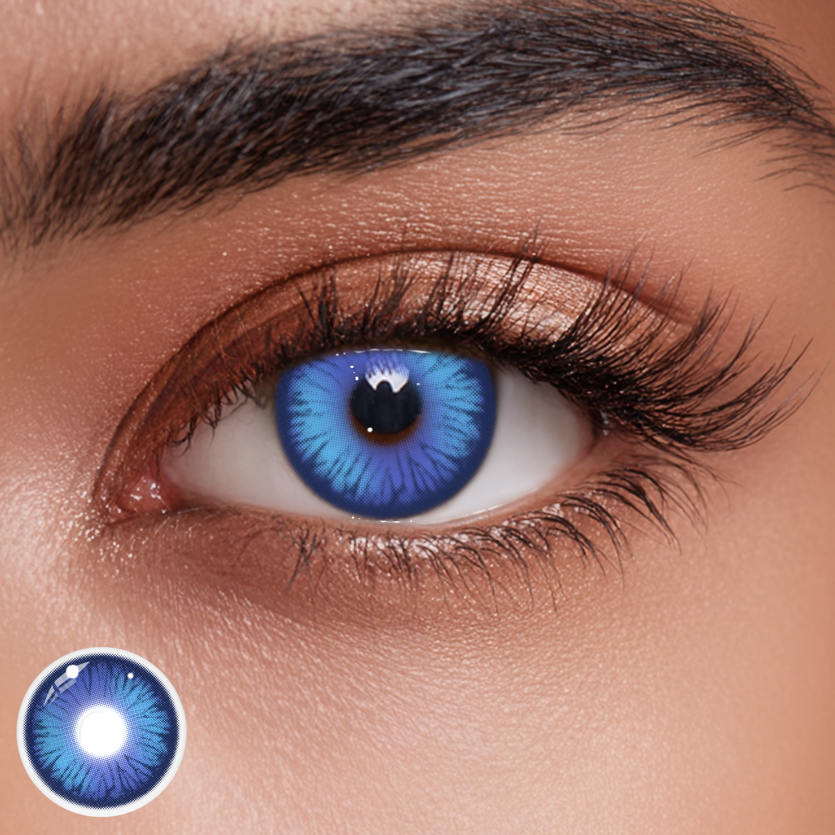 Cosplay Luminous Vibe Purple Prescription Colored Contact Lenses