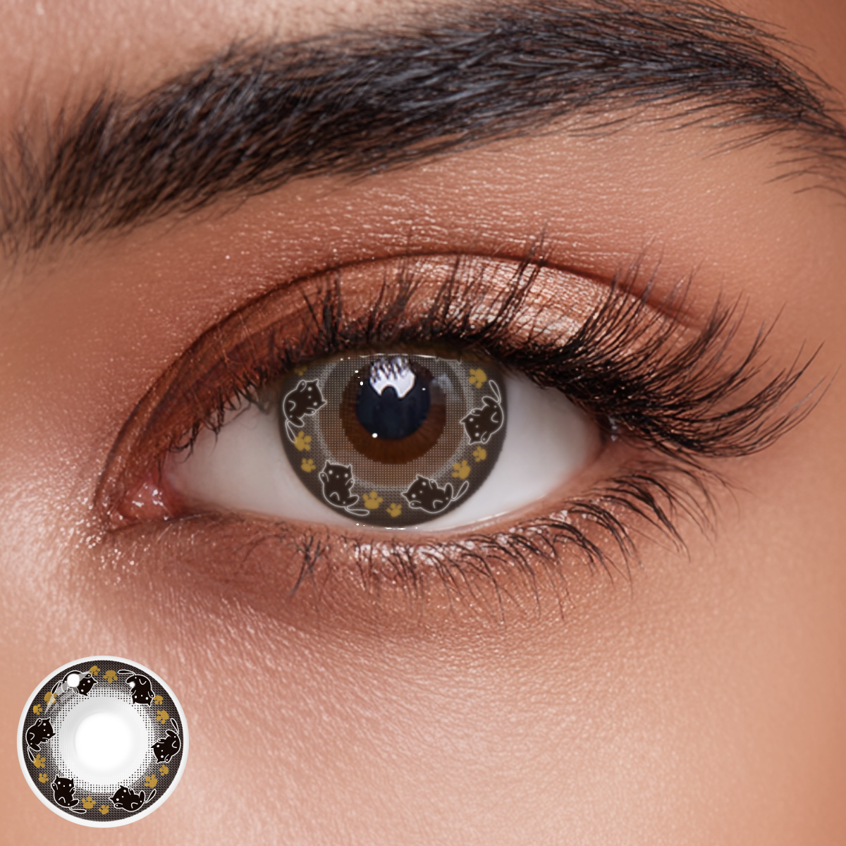 Kitten Luna Style Colored Contact Lenses