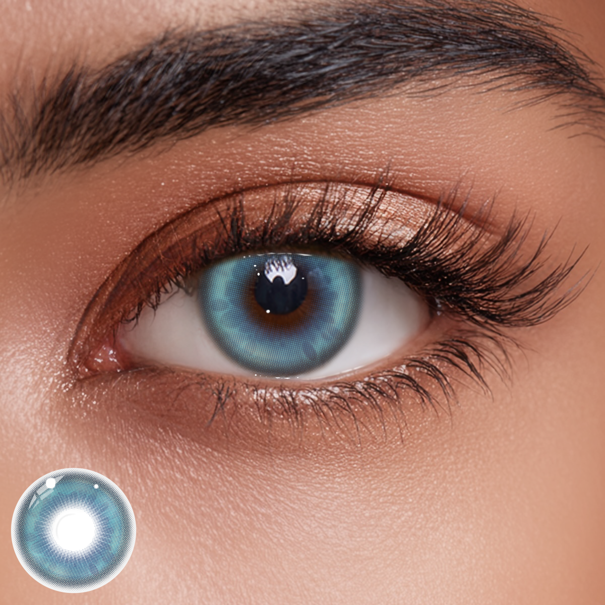 Celestial Fall Blue Colored Contact Lenses